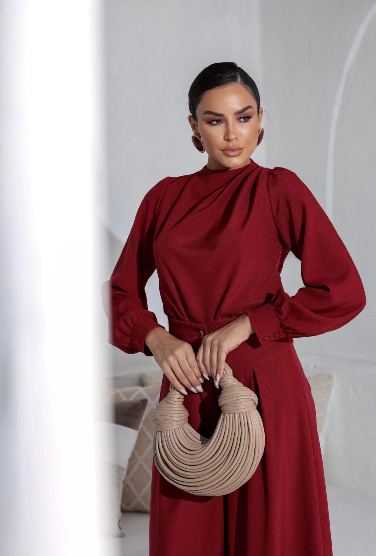 Long Sleeve Polyester Top