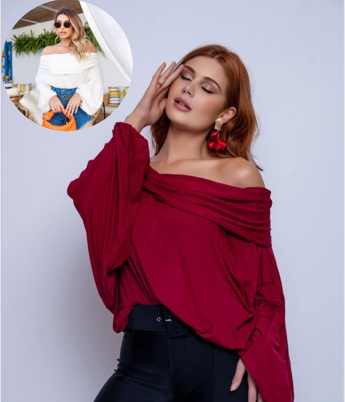 Bat Sleeve Long Sleeve Top