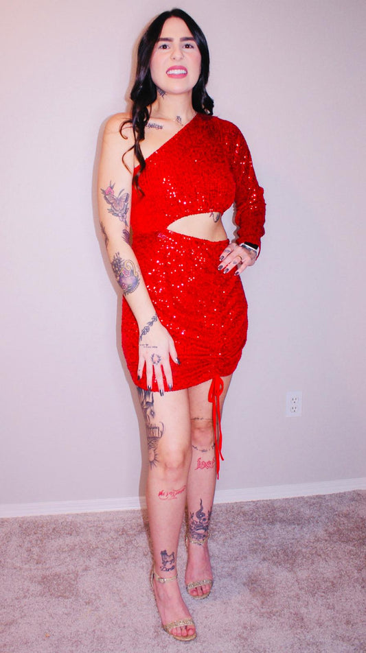 Scarlet Spark Sequin Dress